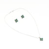 Precious Turquoise Pendant Necklace & Earrings Set