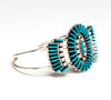 Turquoise Needlepoint Cuff Bracelet