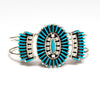 Turquoise Needlepoint Cuff Bracelet