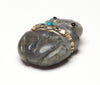 Peach Labradorite Palm Frog