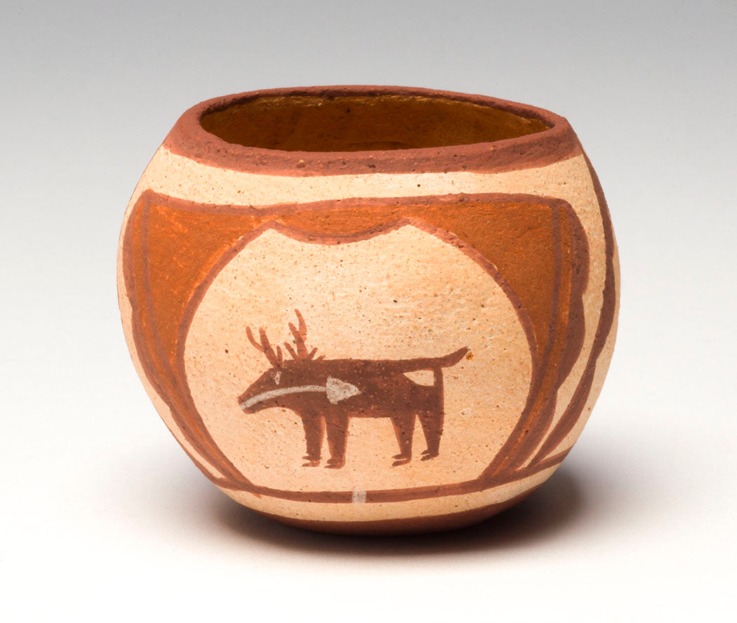 Small Deer In His House Pottery