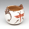 Frogs, Tadpoles & Dragonfly Small Pottery Bowl