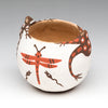 Frogs, Tadpoles & Dragonfly Small Pottery Bowl