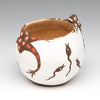 Frogs, Tadpoles & Dragonfly Small Pottery Bowl
