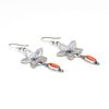 Ravishing Red Coral Blossom Earrings