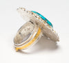 Bisbee Turquoise & 24K Gold Ring