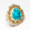 Bisbee Turquoise & 24K Gold Ring