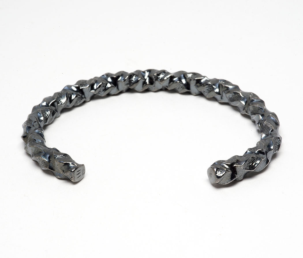 Shop LC Faux Leather Cord Spiral Bracelet & Choker Necklace Set - Stainless Steel Boho Jewelry For Women - View #8