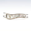 Wavy Iridescent Shell Cuff Bracelet
