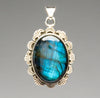 Dreamy Labradorite Pendant With Sagebrush Border