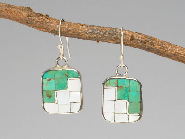 Artful Mosaic Dangle Earrings