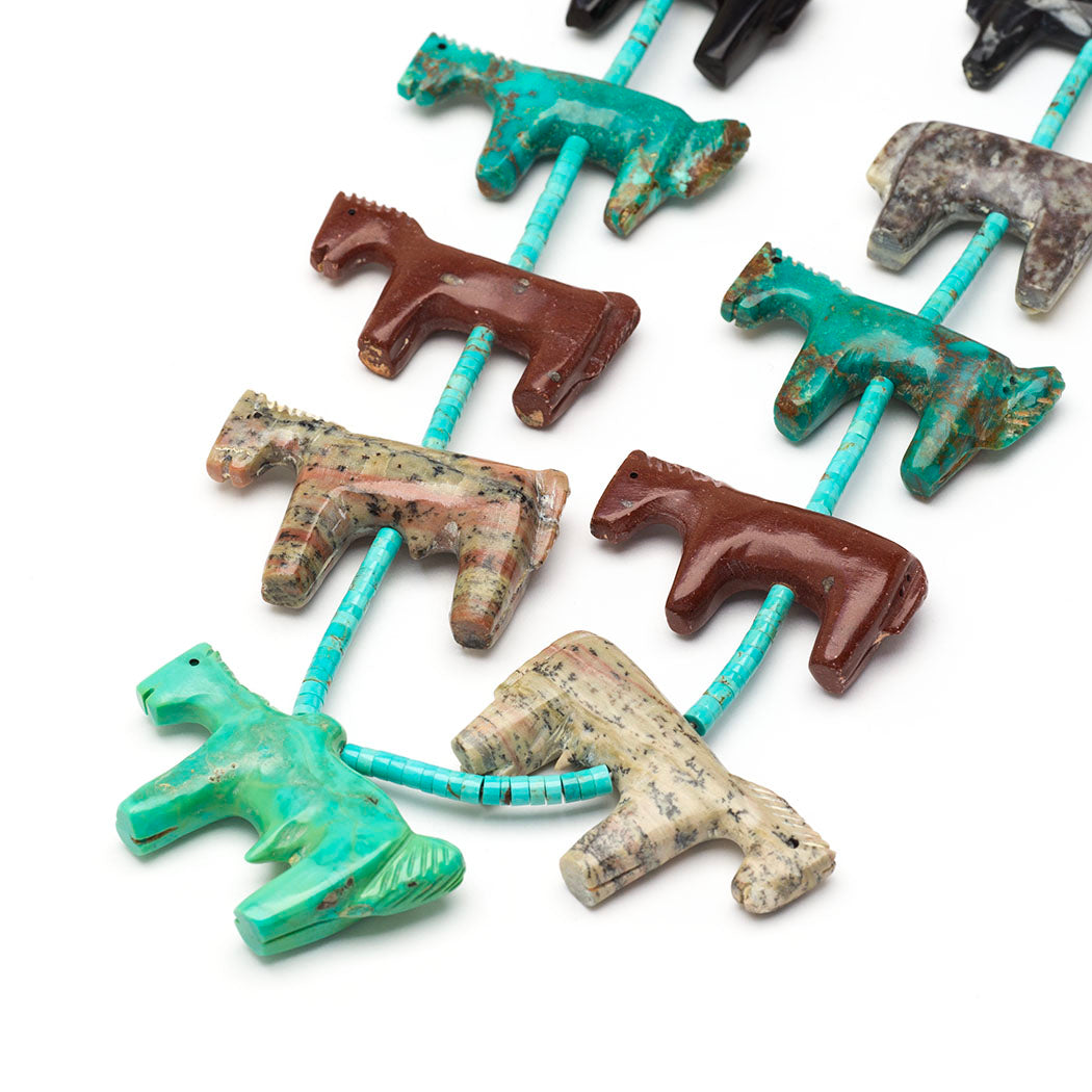 Collectible Old-Style Horse Necklace