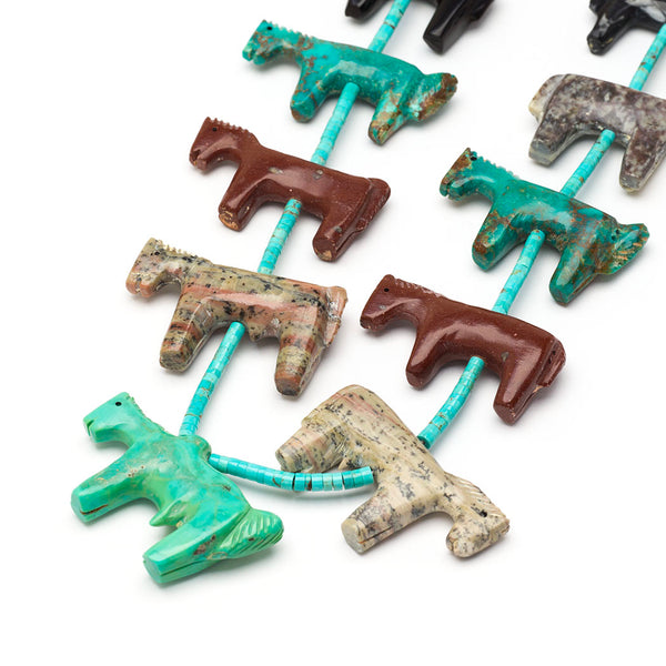 Collectible Old-Style Horse Necklace
