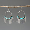 Fresh Silhouette Turquoise Dangle Earrings