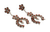 Red Coral Petit Point Naja Earrings