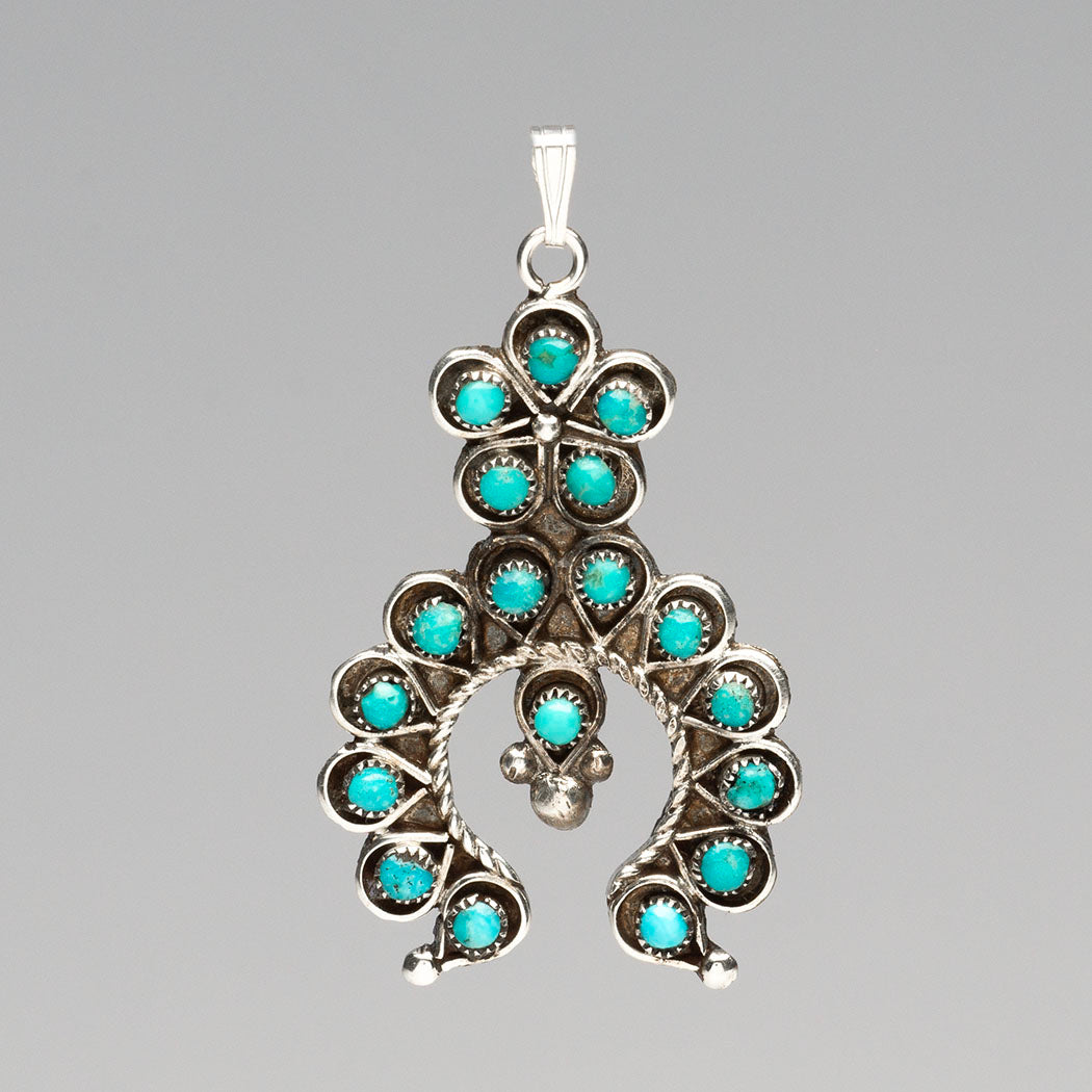 Petit Point Crescent Pendant