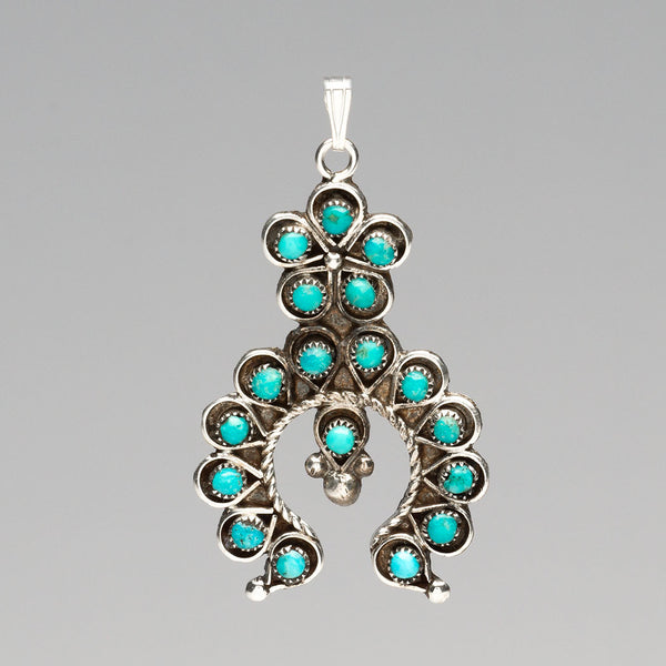 Petit Point Crescent Pendant