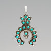 Petit Point Crescent Pendant