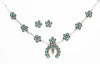 Dainty Squash Blossom Necklace & Earrings Set