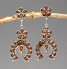 Red Coral Petit Point Naja Earrings