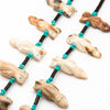 Carved Fossilized Ivory Horned Owl Necklace