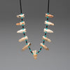 Carved Fossilized Ivory Horned Owl Necklace