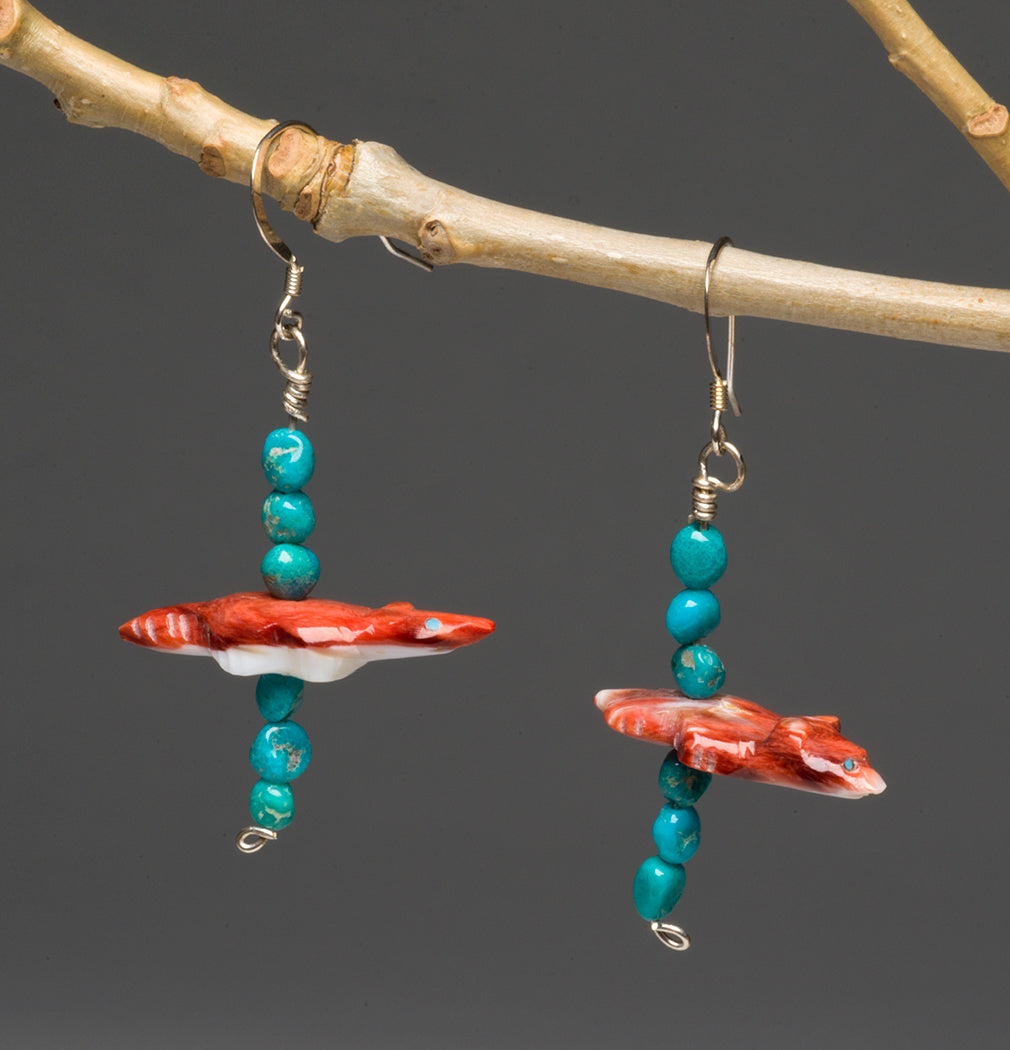 Branch Red Coral Necklace & Earrings Set – Keshi The Zuni Connection