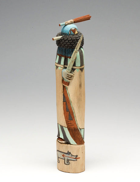 "Blue Warrior" Katsina Doll
