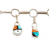 Zuni Sunface Charm Bracelet