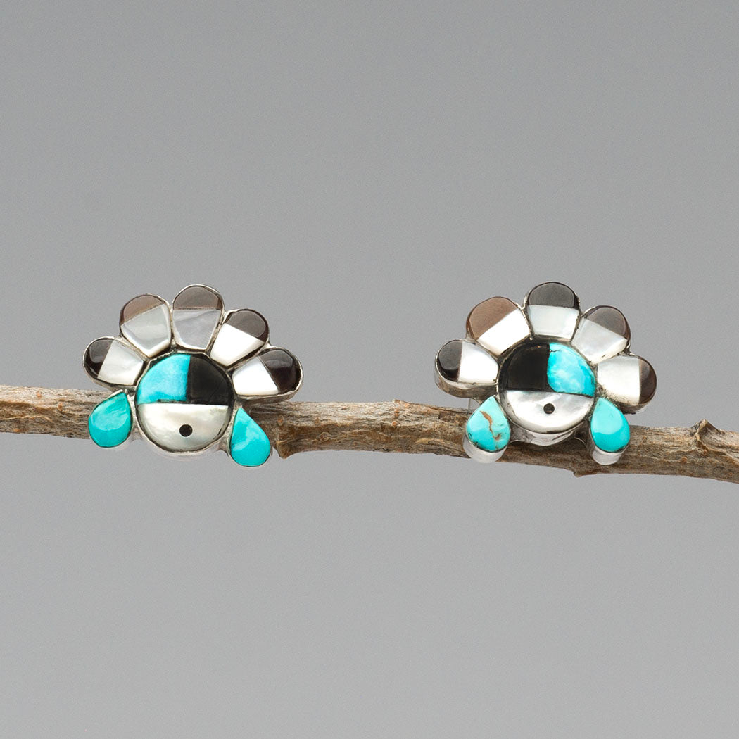 Sunface Post Earrings