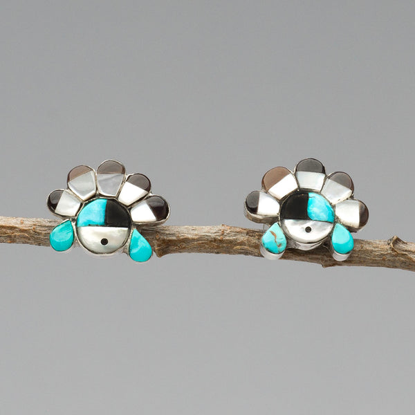 Sunface Post Earrings