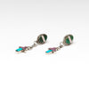 Dragonfly Cross Dangle Earrings