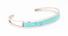 Elegant Turquoise Channel Inlay Cuff Bracelet