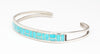 Elegant Turquoise Channel Inlay Cuff Bracelet