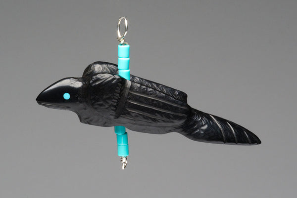 Reversible Raven Pendant