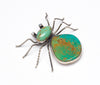 Royston Turquoise Spider Pin