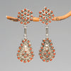Radiating Red Coral Earrings