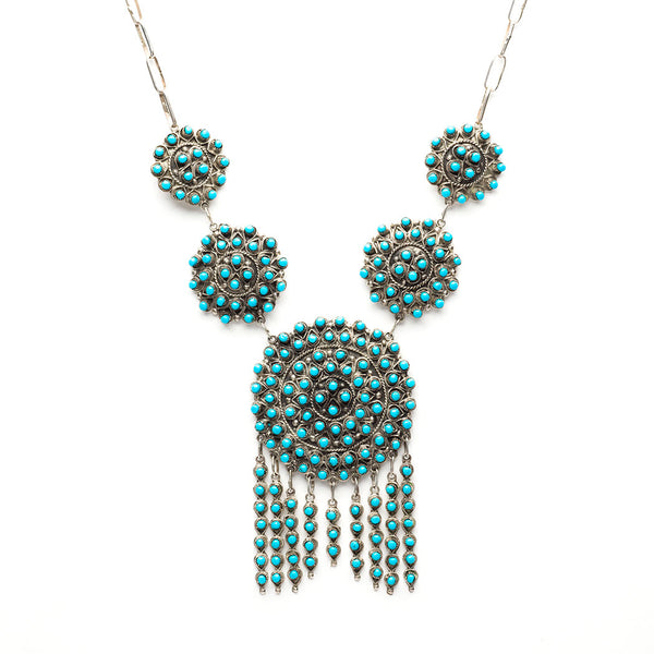 Kingman Turquoise Snake Eye Necklace