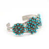 Kingman Turquoise Snake Eye Cuff Bracelet