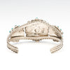 Turquoise Snake Eye Petit Point Cuff Bracelet