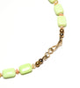 Lemon Chrysoprase & Pink Mussel Shell Beaded Necklace