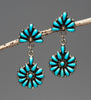 Sleeping Beauty Turquoise Cluster Work Earrings