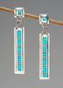 Versatile Channel Inlay Turquoise Earrings