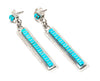 Versatile Channel Inlay Turquoise Earrings