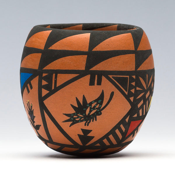 Butterflies & Flowers Small Pottery Bowl