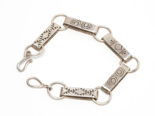 Reversible Hand-Stamped Link Bracelet
