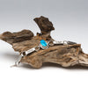 Reversible Kingman Turquoise & Hand Motif Link Bracelet