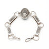 Reversible Kingman Turquoise & Hand Motif Link Bracelet