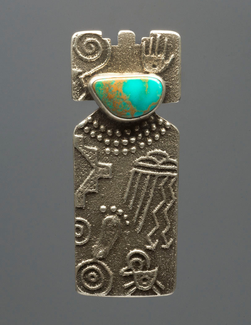 Royston Turquoise Tablita Maiden Pendant