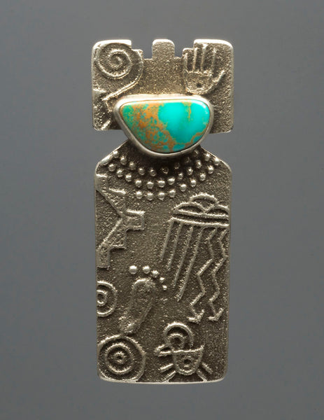Royston Turquoise Tablita Maiden Pendant